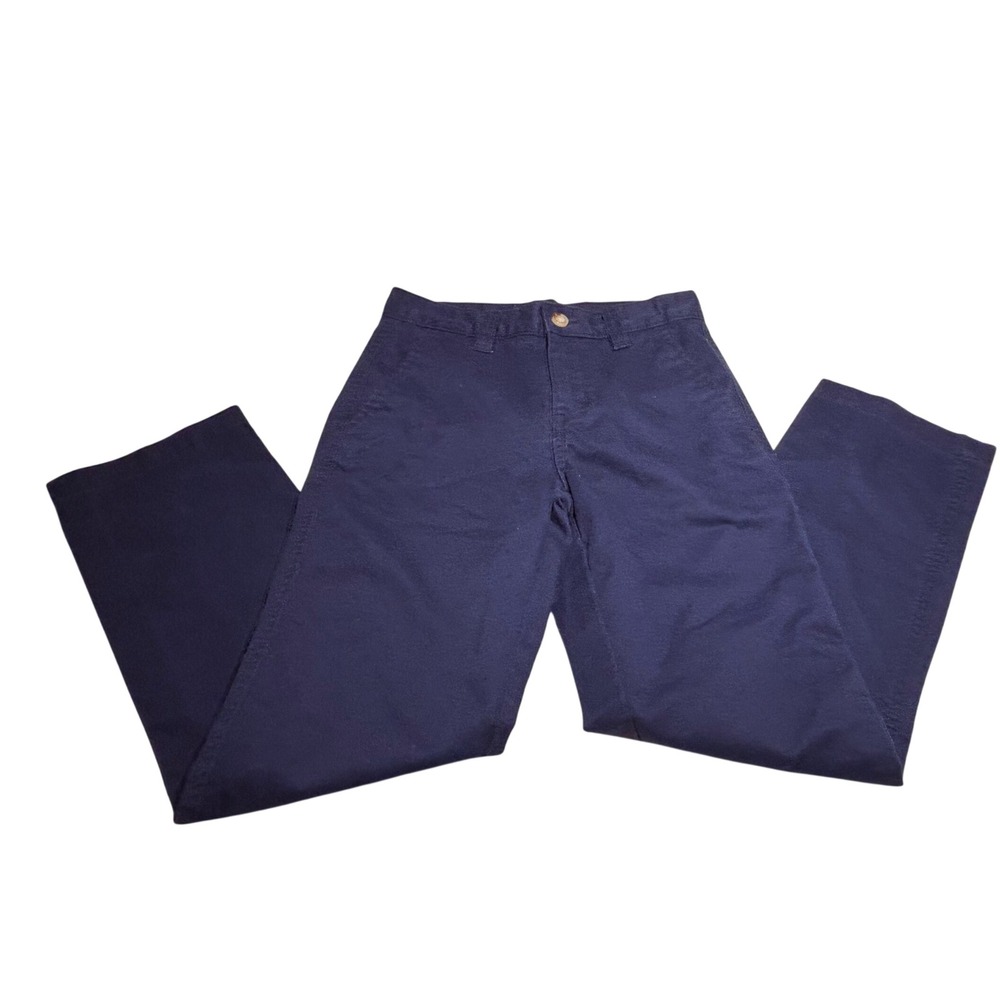 Chaps Boys Navy Blue Chino School Uniform Pants Size 10 Straight Leg Twill
